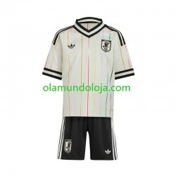 Camisola Japão Criança Equipamento Segundo Copa do Mundo 2026 Manga Curta